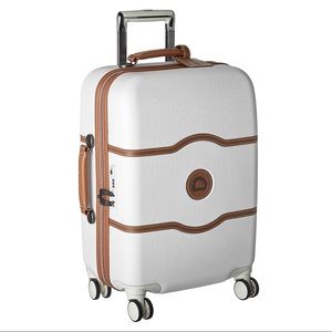 • DELSEY Hardside Luggage Champagne White •
